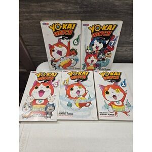 Yo-Kai Watch Manga Lot Volumes 2 3 4 6 7 Noriyuki Konishi Viz Media Books